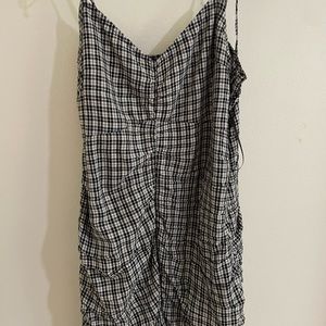 hollister plaid mini dress
